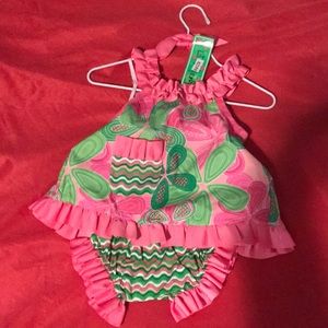 Little sprouts swing top/bloomer set